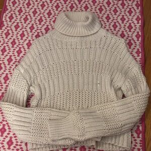 Aeropostale Cream Turtleneck Sweater